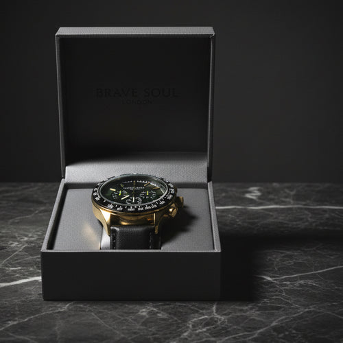 Brave Soul Green Dial Watch with Black Strap