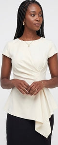 Off white formal blouse