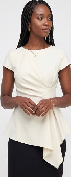 Off white formal blouse
