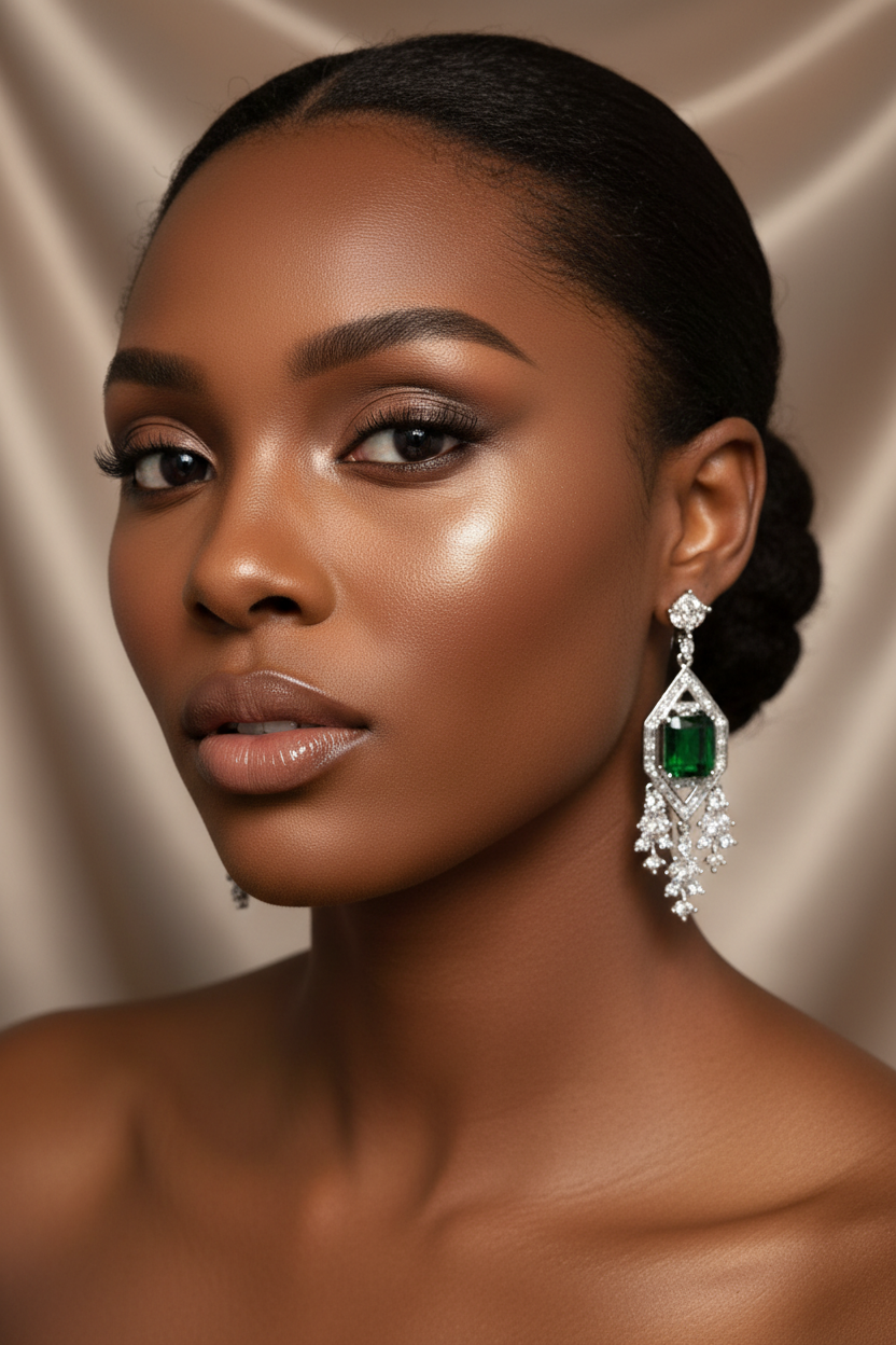 Emerald earrings
