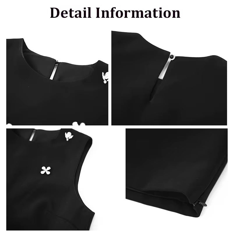 Two piece black shirt and blouse