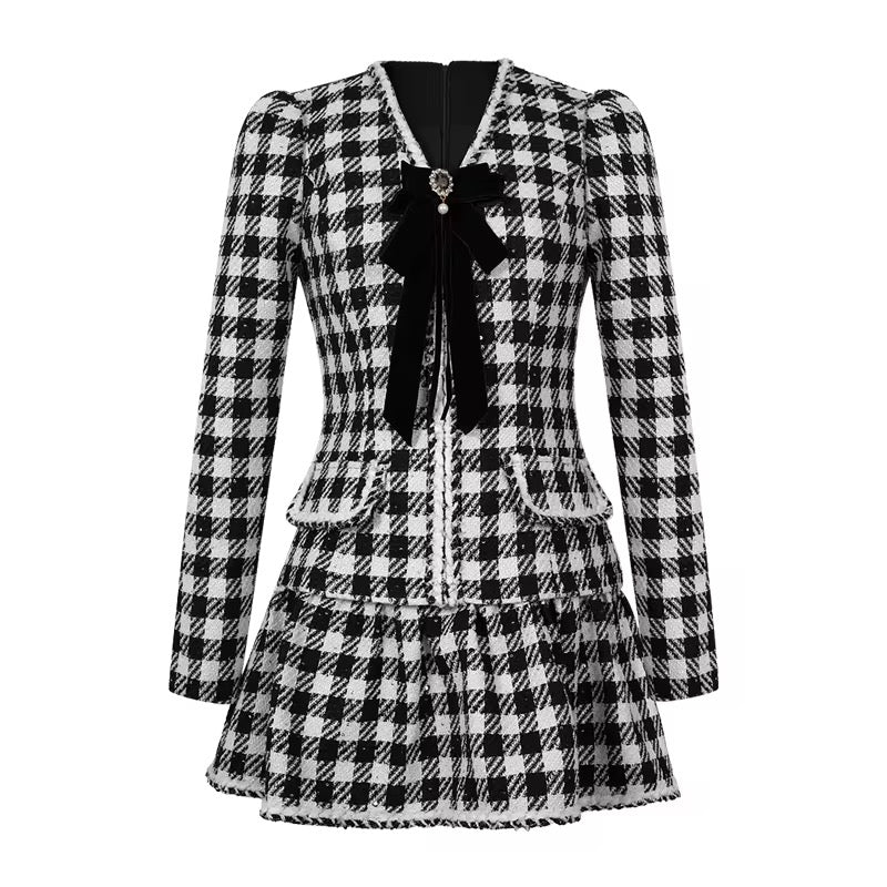 Tweed wool dress