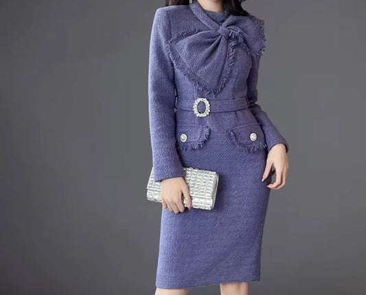 Elegant Tweed Dress