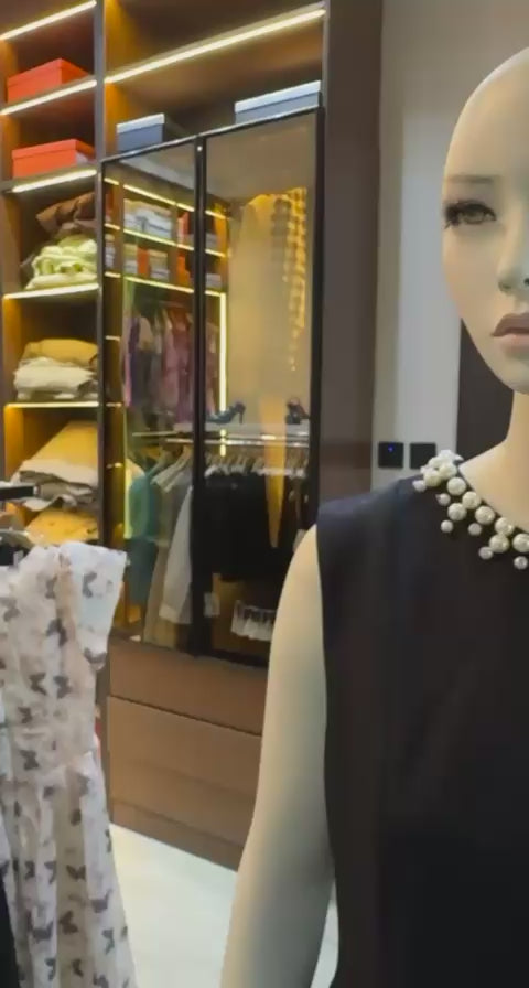 Tulle Patchwork Elegant Ladies Clothing Flowy Black Evening Dress